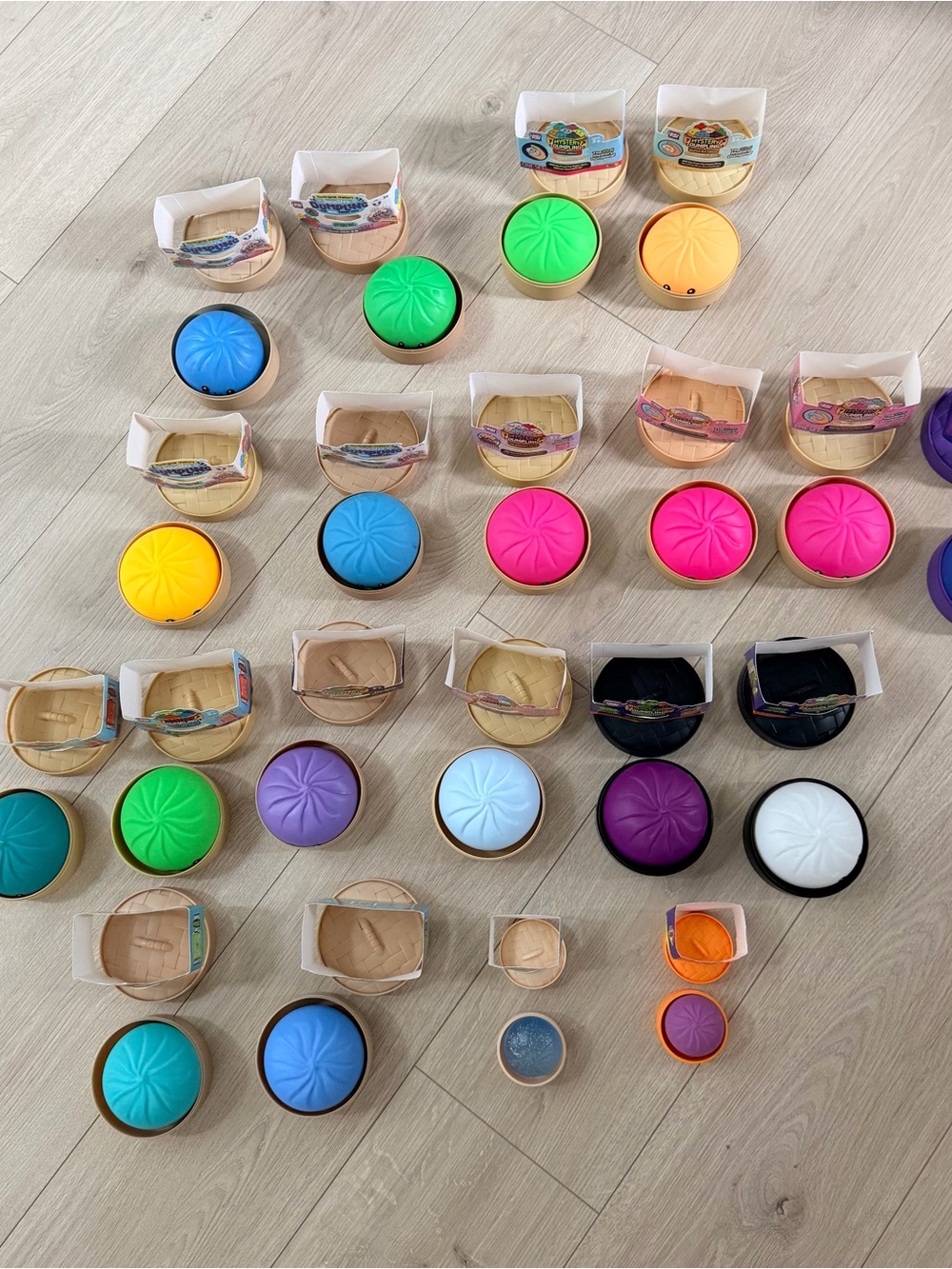 Lot of 18 regular size, 2 mini RMS Mystery Dumpling, open but not played with